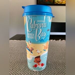 NWOT Cabana Bay Universal tumbler with a lid use for hot or cold drinks.